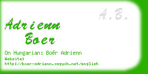 adrienn boer business card