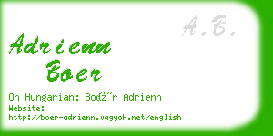 adrienn boer business card